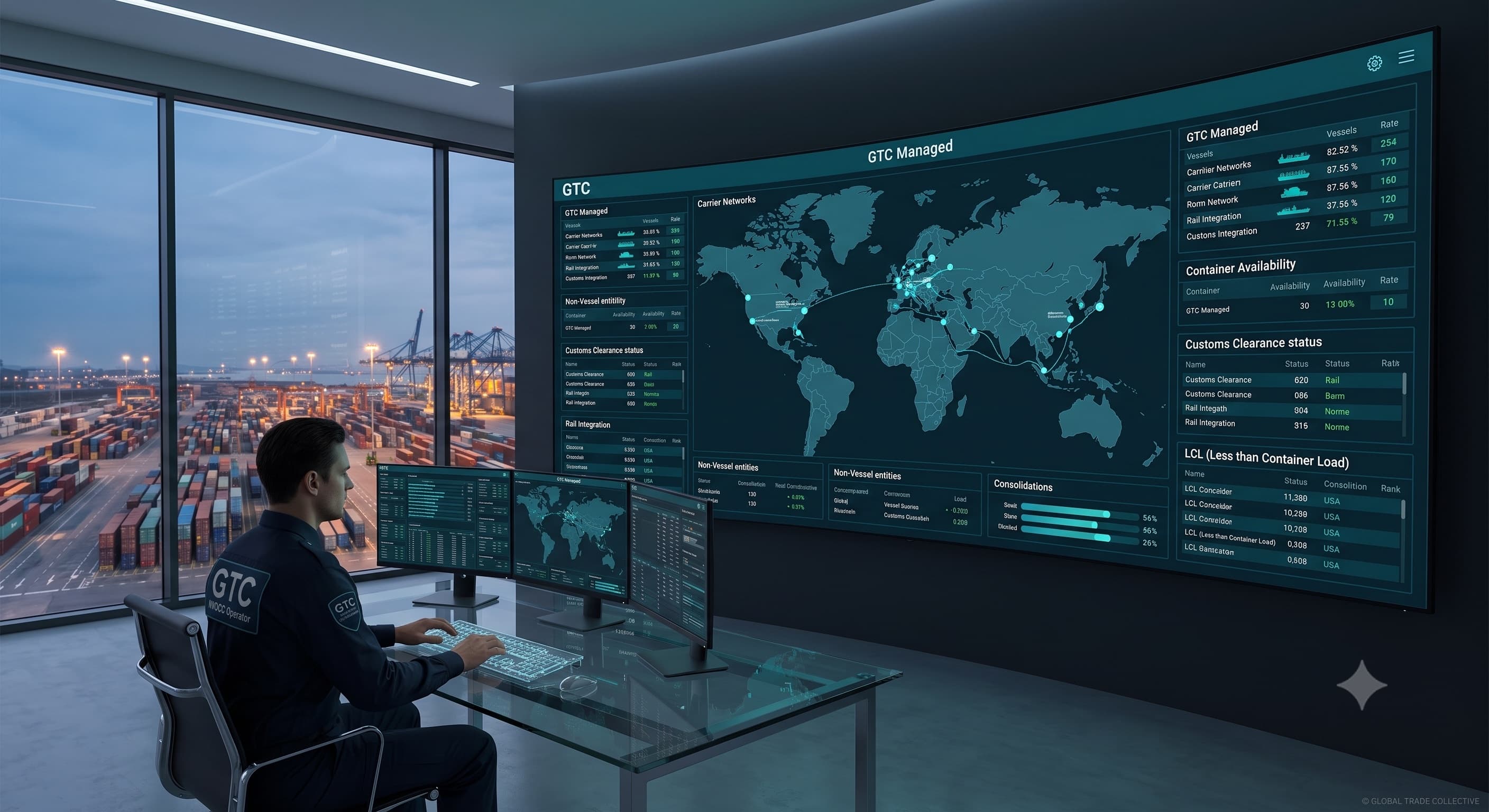 NVOCC operator monitoring global container availability